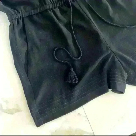 LOFT Ann Taylor Shorts Romper - Black - Size XSP -A8 - Picture 5 of 6